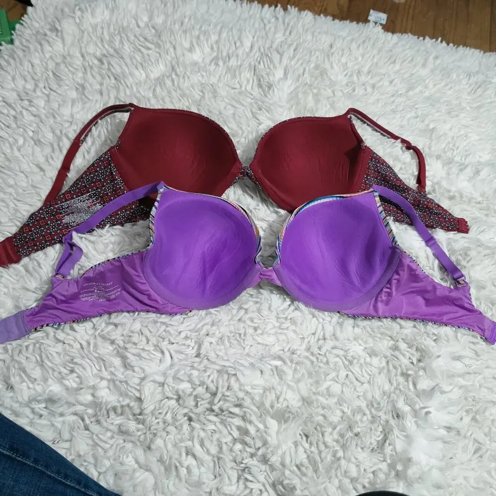 Victoria's Secret Plunge Push-up Bra Bundle 38DD